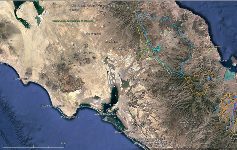 Mapa satelital de la zona de San Ignacio con sus potenciales productivos y presa propuesta